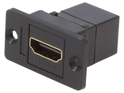 Conector HDMI SLIM aurit, 29mm foto