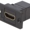Conector HDMI SLIM aurit, 29mm