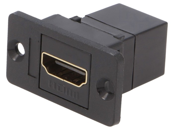 Conector HDMI SLIM aurit, 29mm