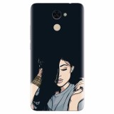 Husa silicon pentru Huawei Y7 Prime 2017, Simple Girl