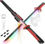 Jucarie Sabie Luminoasa RGB efect scantei reincarcabila combinabila 80cm