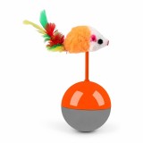 Jucărie Interactivă pentru Pisici, Șoricel cu Bază Balansoar, Multicolor