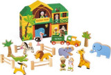Cutie cu jucarii de lemn - Story Box Safari | Janod