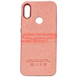 Husă Huawei Y6 2019, TPU Leather Denim, Rose Gold