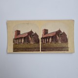 Fotografie de colectie stereoscopica colorizata, Biserica Anglicana, Anglia, Marea Britanie, UK, Europa, ca. 1880