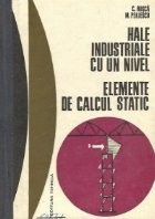 Hale industriale cu un nivel. Elemente de calcul static