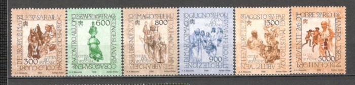 Vatican.1998 Papa Ioan Paul II in calatorie SV.635