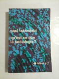 QU&#039;EST-CE QUE LA SOCIOLOGIE ? - PAUL LAZARSFELD
