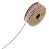 Sfoară răsucită roz, 10 m x 4 mm, CMCLASS