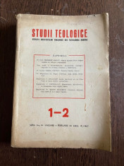 Studii Teologice. Revista institutelor teologice din Patriarhia Romana Seria a II-a 1-2 1957 foto