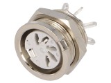 Conector DIN soclu mamă 5 PIN 180&deg; lipire 34V 2A