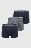 Cumpara ieftin Emporio Armani Underwear boxeri 3-pack barbati, culoarea albastru marin