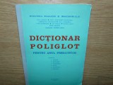 DICTIONAR POLIGLOT PENTRU ANUL PREGATITOR -COORDONATOR GEORGE SANDA ANUL 1977