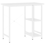 Cumpara ieftin Birou de calculator, alb, 80x40x72 cm, MDF si metal
