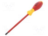 Şurubelniţă izolată plată WIHA 6,0x1,2mm, Lung.lamă 150mm, 1kVAC