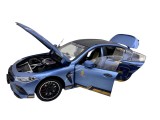 Macheta BMW M8 Gran Coupe albastru MHB 800 1:32 replica metal lumini si sunete, fum, usi deschise