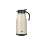 Termos tip ceainic, capacitate 1.5L, crem, otel inoxidabil, pereti dubli