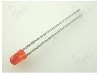 Dioda LED, 3mm, portocalie, 8...50mcd, 20mA, 2,05...2,5V, KINGBRIGHT ELECTRONIC - L-934ND