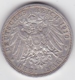Germania Prusia 3 Mark 1910 A Wilhelm II &ndash; monedă germană din argint