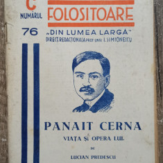 Panait Cerna, viata si opera lui - Lucian Predescu// 1938