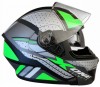 Casca Moto Modulabila X-One Verde L (59-60cm) Taiwan