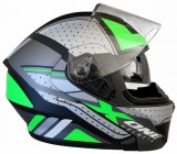 Casca Moto Modulabila X-One Verde, Marimea L (59-60cm), Taiwan