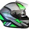 Casca moto modulabila X-One Verde L