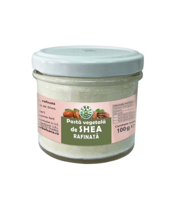 Pasta Vegetala de Shea Rafinata 100 grame Herbal Sana Herbavit