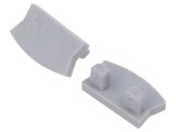Obturator Argintiu pentru Profil LED - Set 10 Buc.