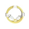 Cablu de Date Universal, Flippy, Incarcare Rapida, Type-C to Type-C Compatibil cu Telefon sau Tableta, Cablu de Incarcare Impletit din Nailon, 1 m, Ga