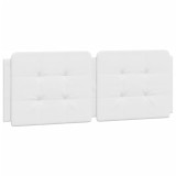 Cumpara ieftin Perna pentru tablie pat, Zadar, alb, 140 cm, piele artificiala
