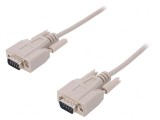 Cablu Serial D-Sub 9 pini 2m Bej