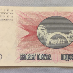 Bosnia și Herțegovina - 50 Dinara / Dinari (1992) sDD251