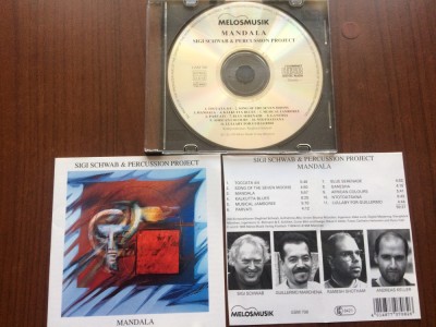 sigi schwab percussion project mandala cd disc muzica world Melosmusik 1995 vg++ foto