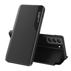 Husa Samsung Galaxy S22 Plus 5G Eco Leather View flip tip carte, negru foto