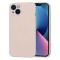 Husa spate iPhone 13 Silicon Roz Pudra cu Microfibra SoftFlex