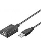 Cablu prelungitor activ USB 5m extensibil 20m Goobay