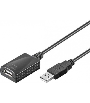 Cablu prelungitor activ USB 5m extensibil 20m Goobay foto