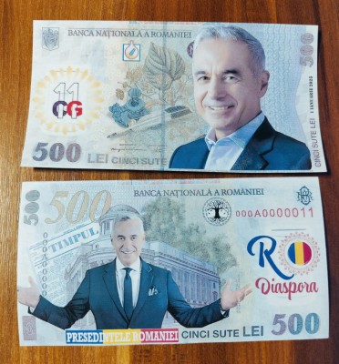 bancnota fantezie 500 lei 2025 C.G. foto