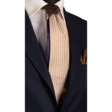 Cravată mătase cu nod &icirc;n contrast N3159, model unicat
