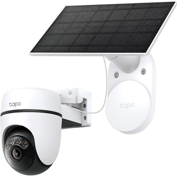Solar-Powered Pan/Tilt Security Cam Kit