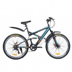 Bicicleta maltrack target, cadru otel, 26 inch, 18 viteze, amortizoare mountain