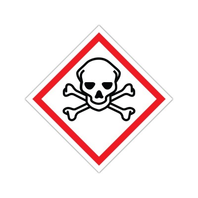 Sticker avertizare substanțe toxice GHS06 / produs chimic foto