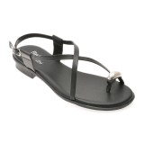 Sandale FLAVIA PASSINI negre, 365603, din piele naturala