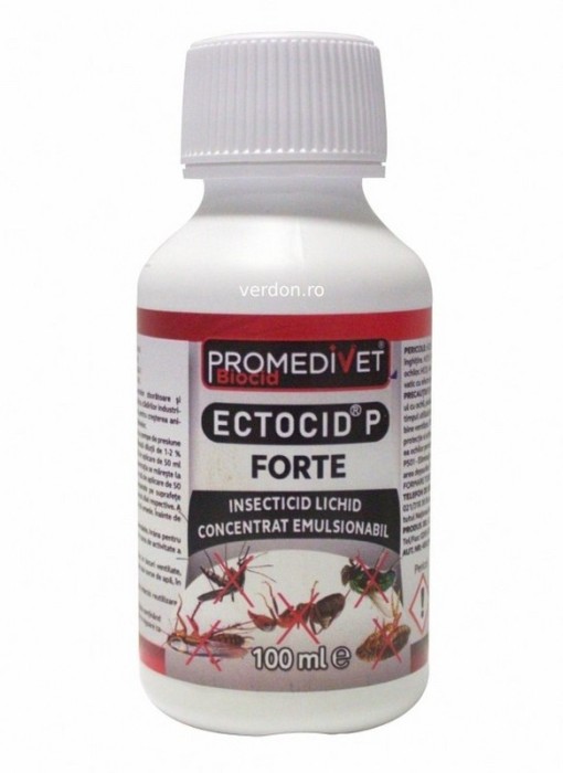 INSECTICID CONCENTRAT PADUCHI, PURICI, GANDACI, FURNICI, MUSTE, TANTARI, ECTOCID FORTE 100 ML