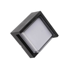 Aplica LED patrat 12W 6000K IP65 &ndash; exterior &ndash; lumina rece