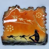 Suvenir Australia - Pictura pe piatra de ardezie - Semnata