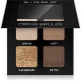 Sigma Beauty Quad paletă cu farduri de ochi culoare Cr&egrave;me Br&ucirc;l&eacute;e 4 g