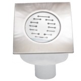 Cumpara ieftin Sifon din metal pentru pardoseala, cu iesire jos, 100 x 100 mm, iesire 50 mm