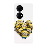 Husa compatibila cu Huawei Nova 8i model Minions Hearth, Silicon, TPU, Viceversa, Transparent, Carcasa